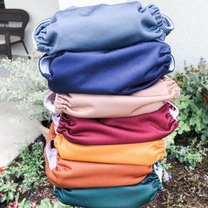 **SOLD** LOT OF 7 *UNWORN* Reusable Cloth Diapers - Nora's Nursery